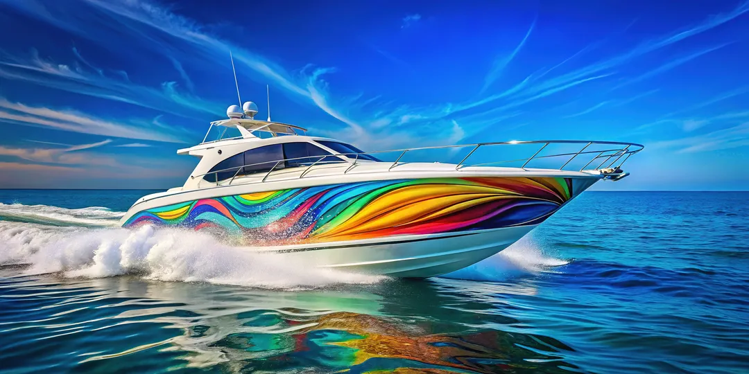 custom boat vinyl graphics